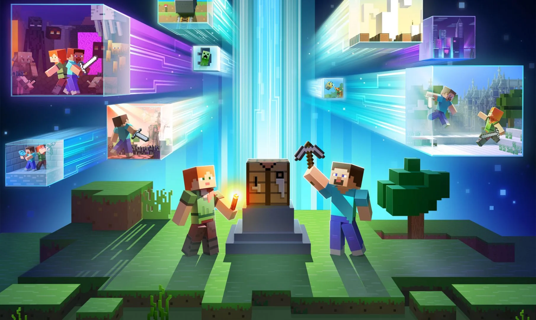 wallpaper-minecraft-alex-steve-universe